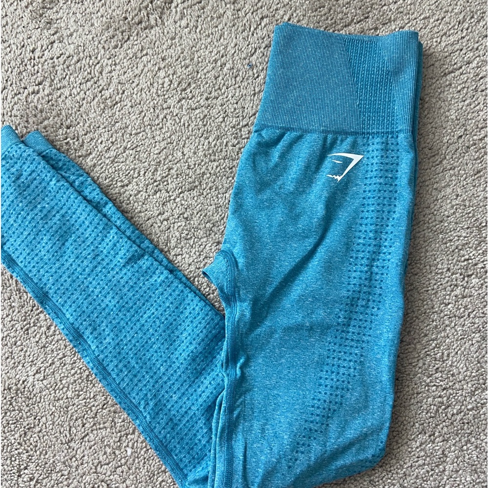 bright blue gymshark leggings!
